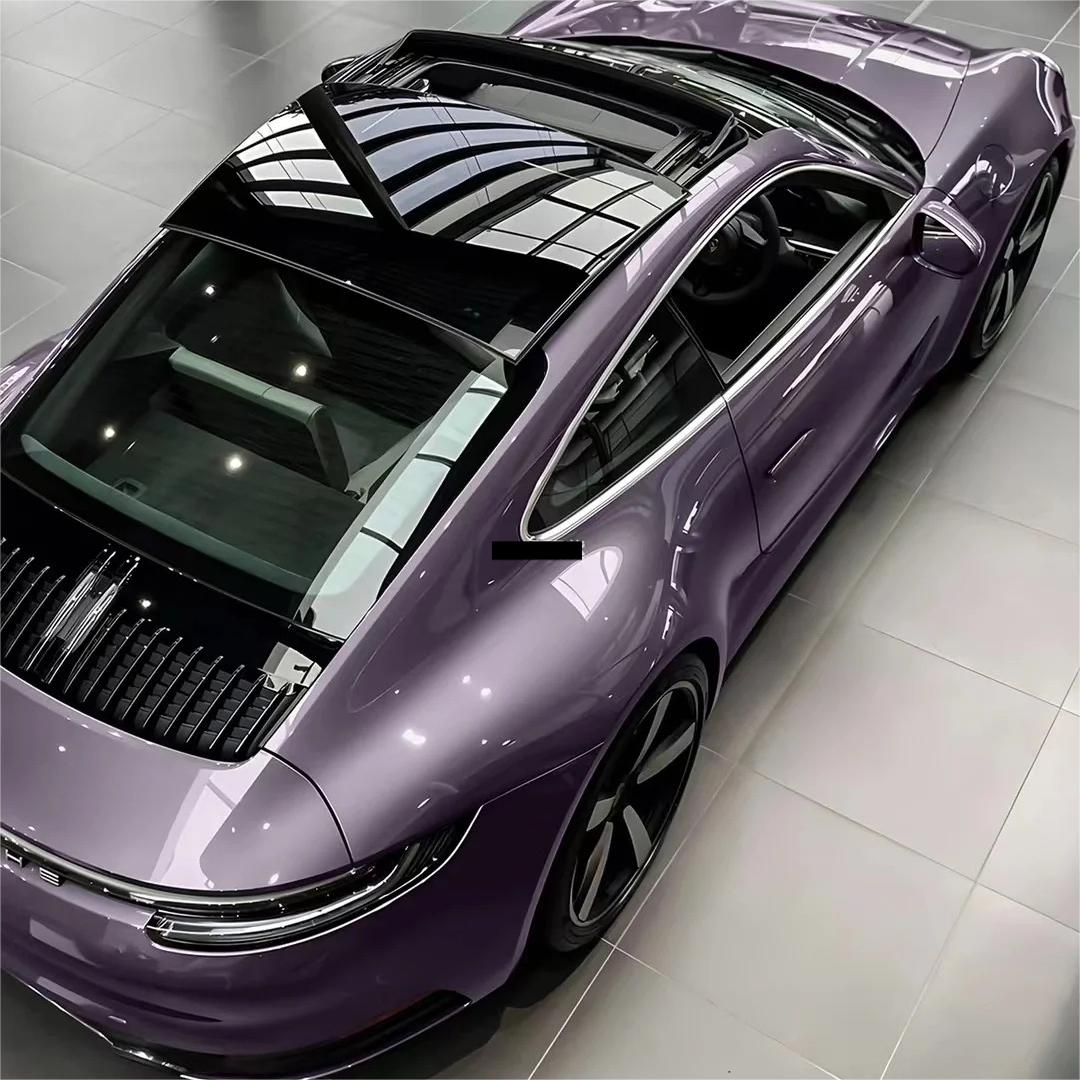 Gloss Crystal Midsummer Purple Car Vinyl Wrap PET