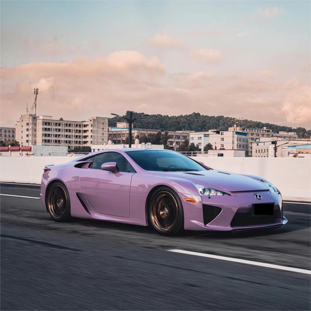 Gloss Crystal Negroni Purple Car Vinyl Wrap PET