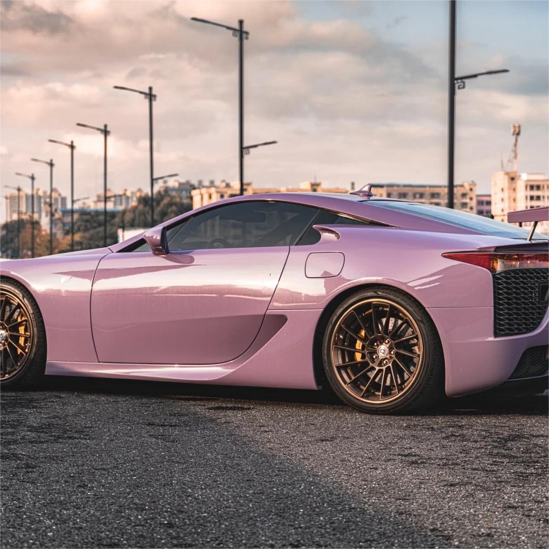 Gloss Crystal Negroni Purple Car Vinyl Wrap PET