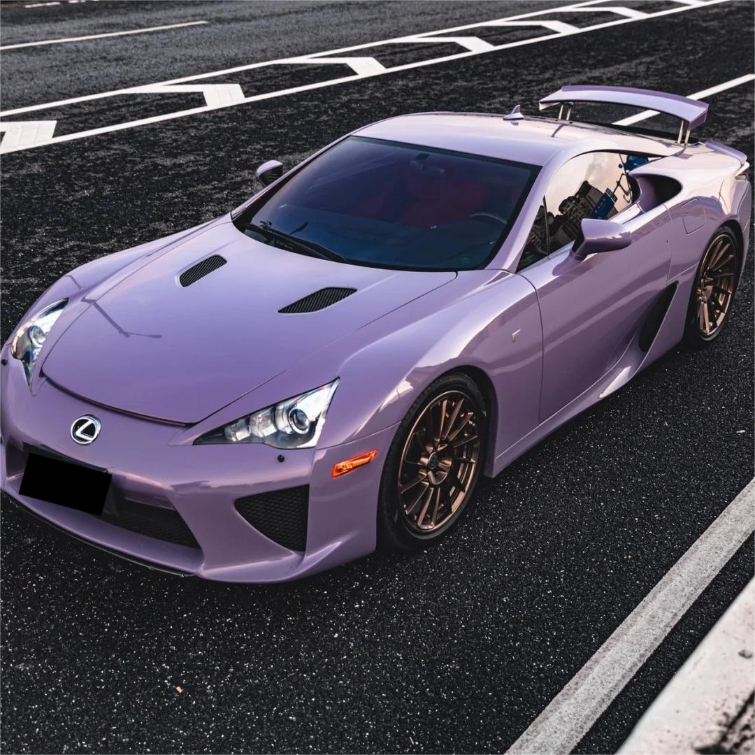 Gloss Crystal Negroni Purple Car Vinyl Wrap PET