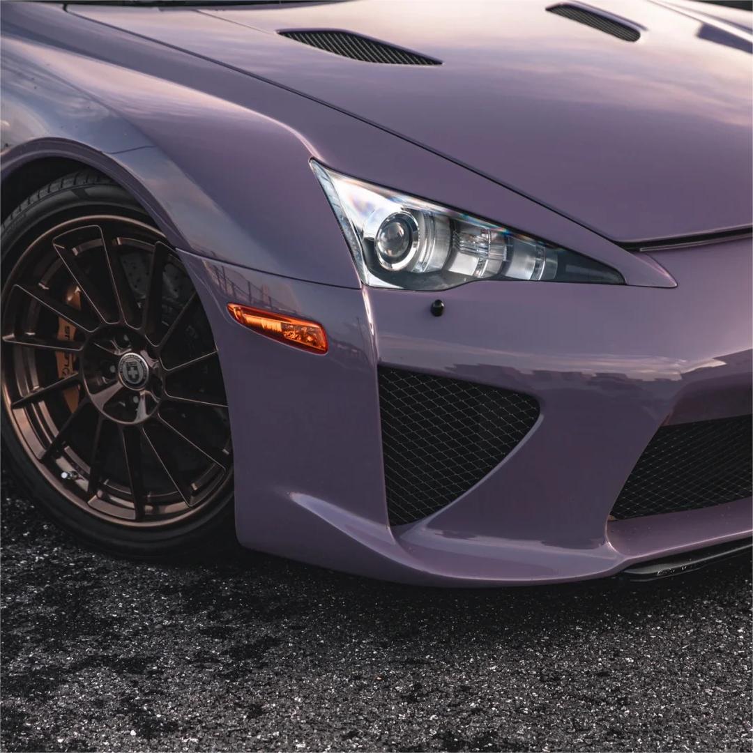 Gloss Crystal Negroni Purple Car Vinyl Wrap PET