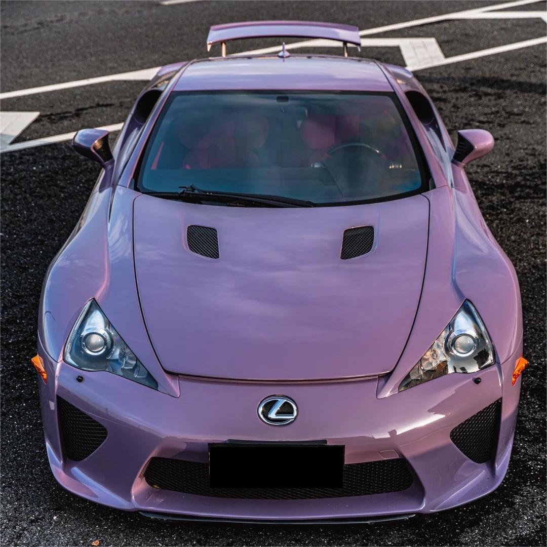 Gloss Crystal Negroni Purple Car Vinyl Wrap PET