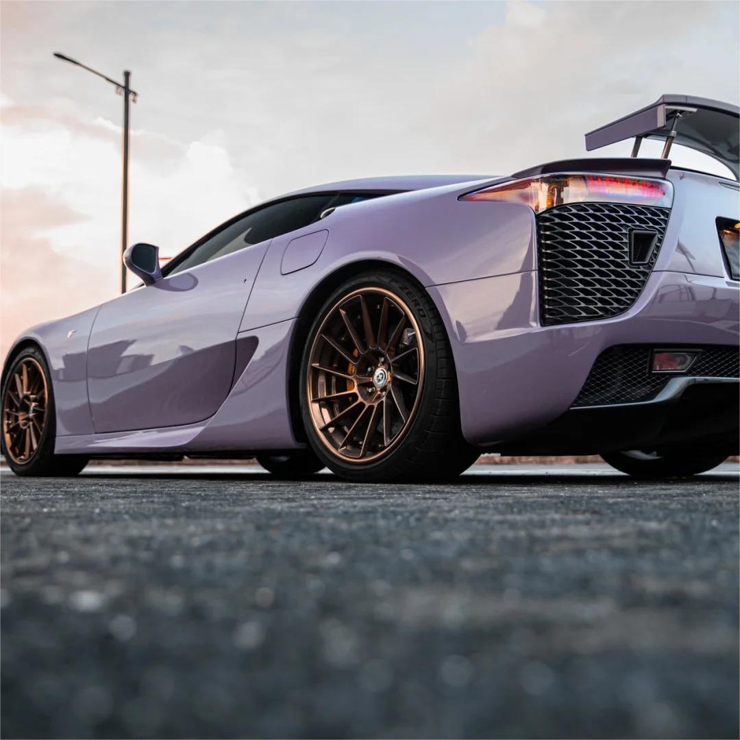 Gloss Crystal Negroni Purple Car Vinyl Wrap PET