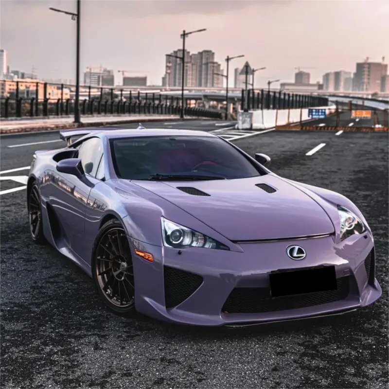 Gloss Crystal Negroni Purple Car Vinyl Wrap PET