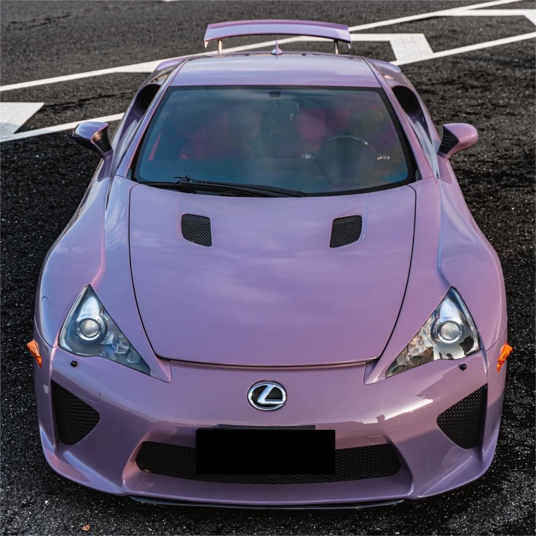 Gloss Crystal Negroni Purple Car Vinyl Wrap PET