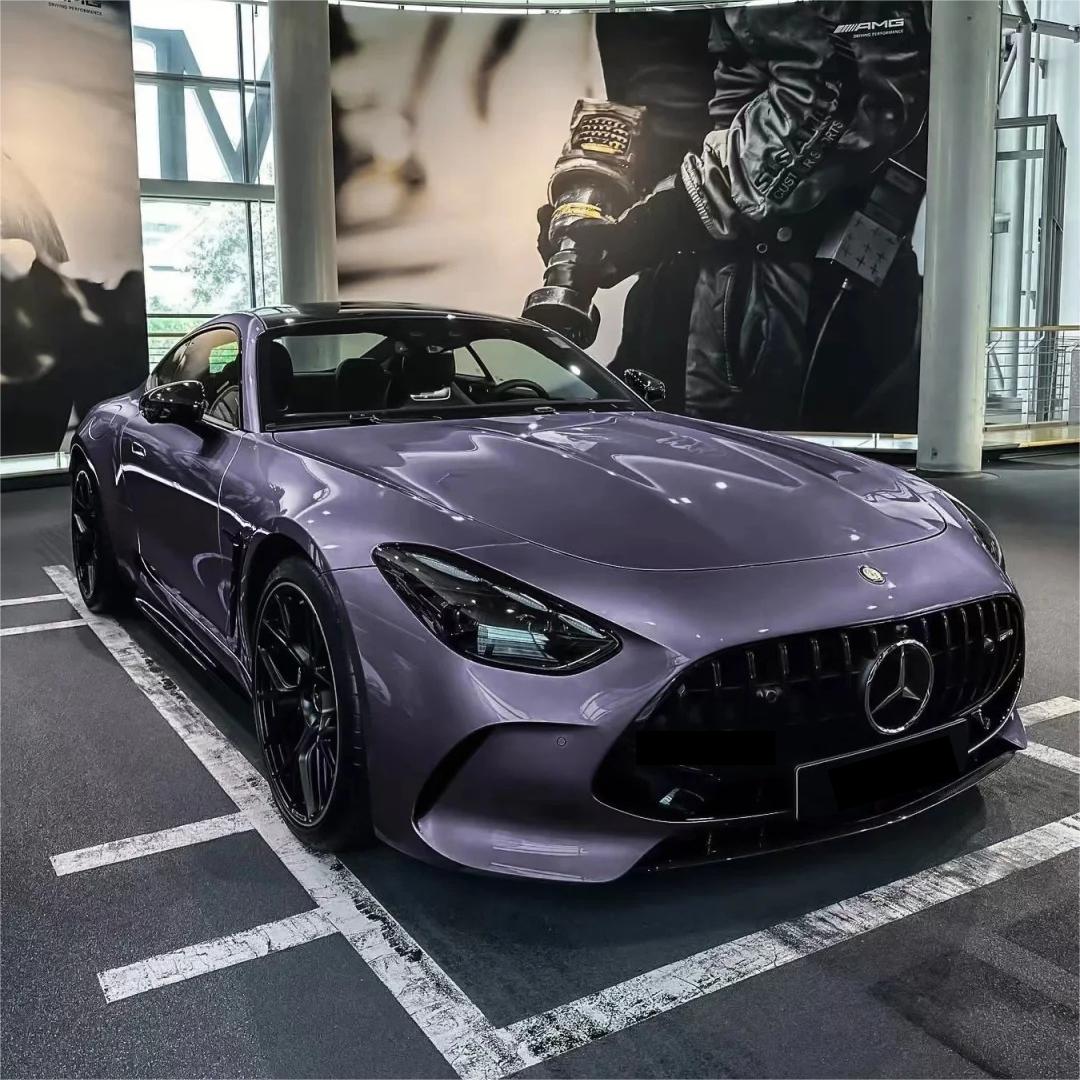 Gloss Crystal Rosemary Purple Car Vinyl Wrap PET