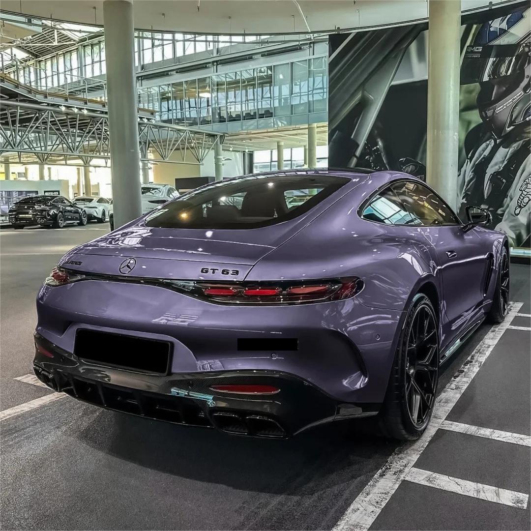 Gloss Crystal Rosemary Purple Car Vinyl Wrap PET