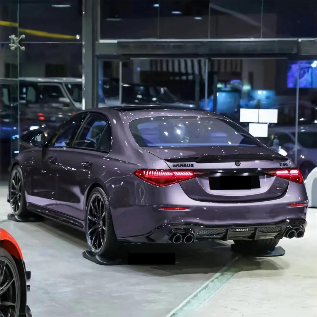 Gloss Crystal Rosemary Purple Car Vinyl Wrap PET