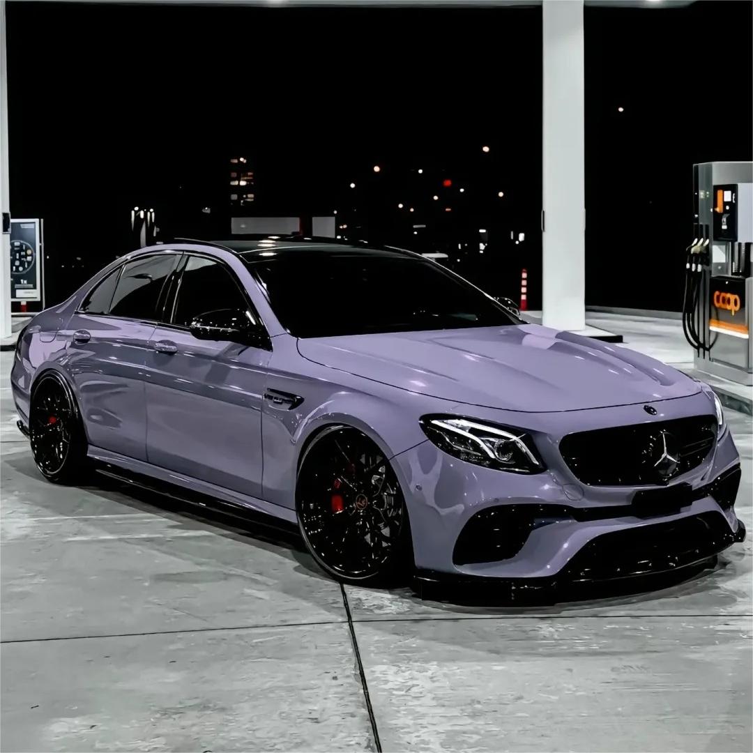 Gloss Crystal Victoria Secret Purple Car Vinyl Wrap PET