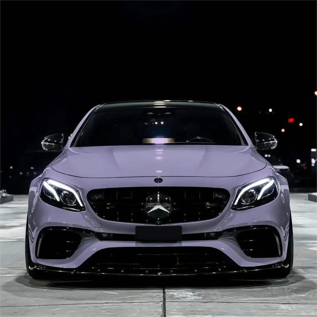 Gloss Crystal Victoria Secret Purple Car Vinyl Wrap PET