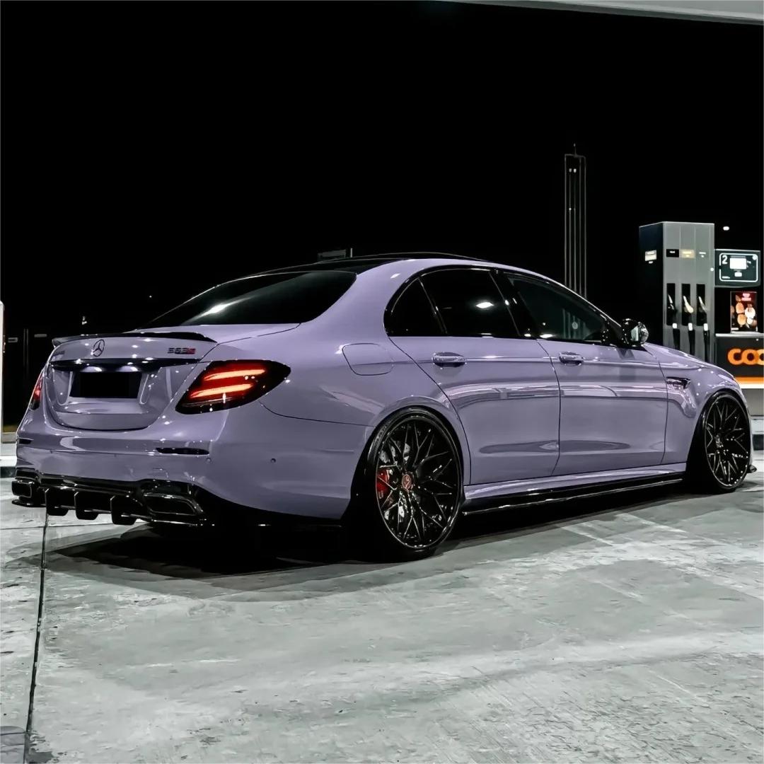 Gloss Crystal Victoria Secret Purple Car Vinyl Wrap PET