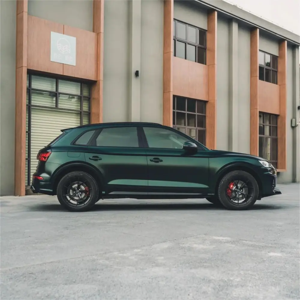 Matte Metallic Satin Hunter Green Car Vinyl Wrap
