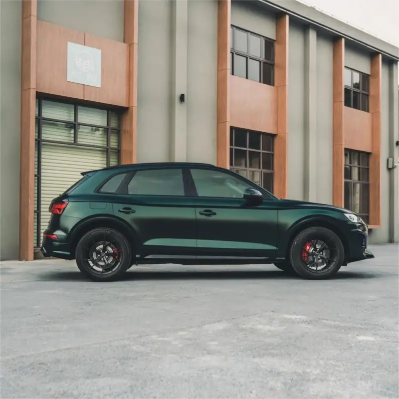 Matte Metallic Satin Hunter Green Car Vinyl Wrap