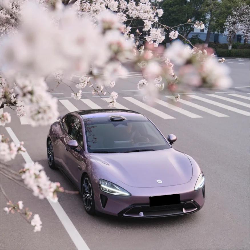 Gloss Crystal Sunshine Purple Car Vinyl Wrap PET
