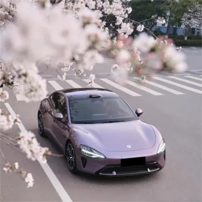 Gloss Crystal Sunshine Purple Car Vinyl Wrap PET 02