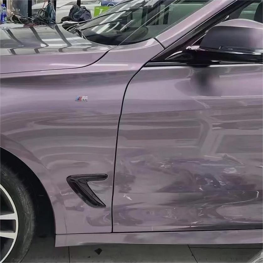 Gloss Crystal Sunshine Purple Car Vinyl Wrap PET