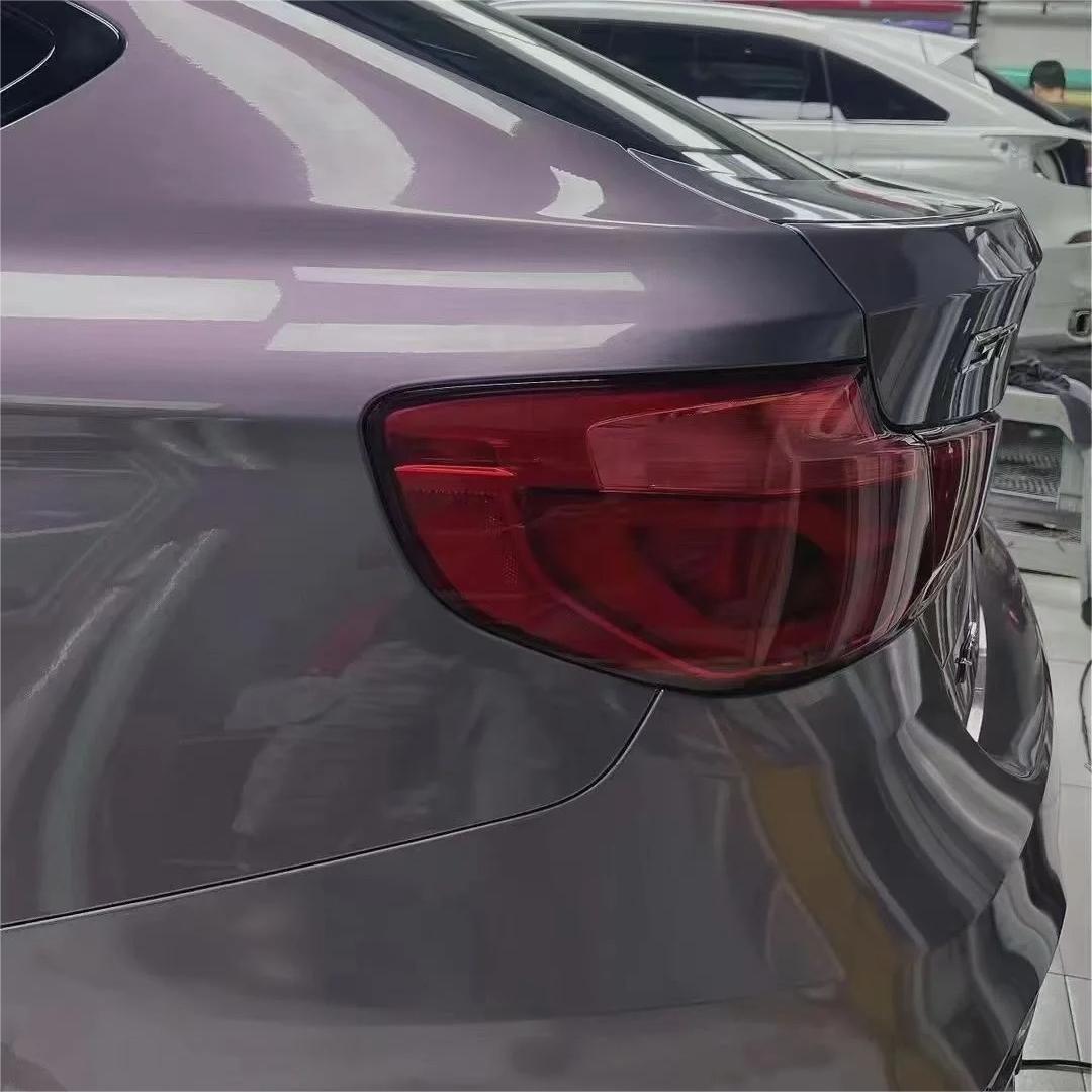 Gloss Crystal Sunshine Purple Car Vinyl Wrap PET