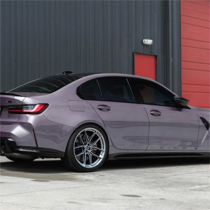 Gloss Crystal Sunshine Purple Car Vinyl Wrap PET