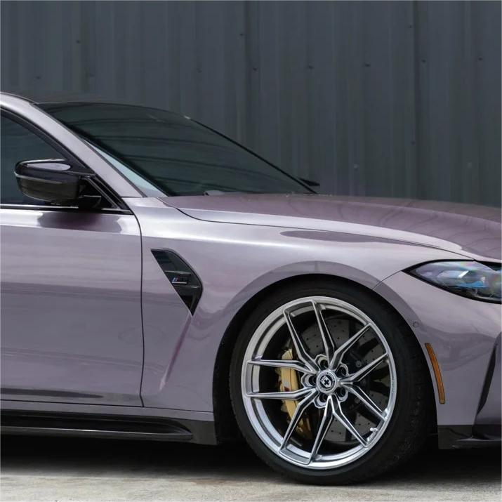 Gloss Crystal Sunshine Purple Car Vinyl Wrap PET