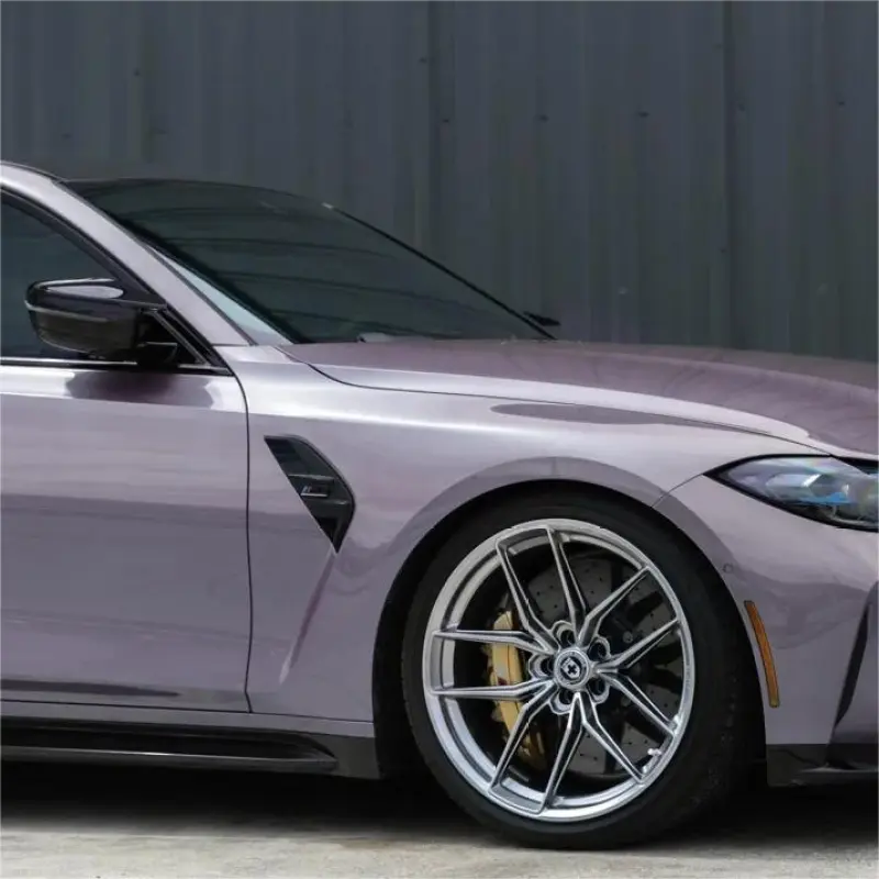 Gloss Crystal Sunshine Purple Car Vinyl Wrap PET