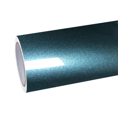 Gloss Metallic Interstellar Green Car Vinyl Wrap PET 01