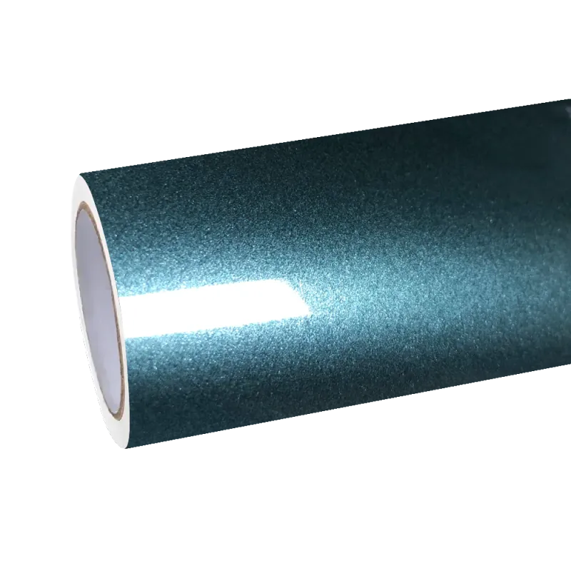 Gloss Metallic Interstellar Green Car Vinyl Wrap PET