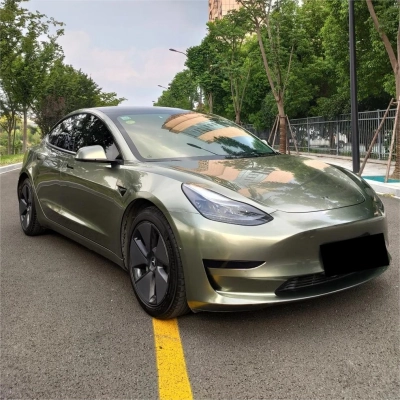 Gloss Metallic Pangu Green Car Vinyl Wrap 02