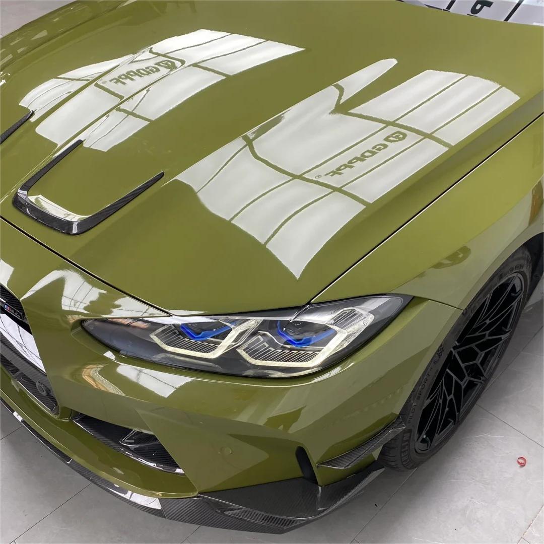 Gloss Crystal Fir Green Car Vinyl Wrap