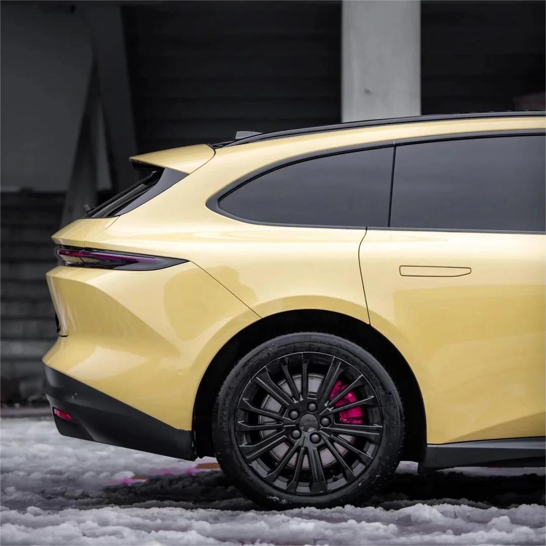 Gloss Sunbath Yellow Car Vinyl Wrap