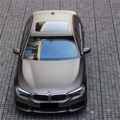 Matte Metallic Satin Charcoal Grey Car Vinyl Wrap PET 02