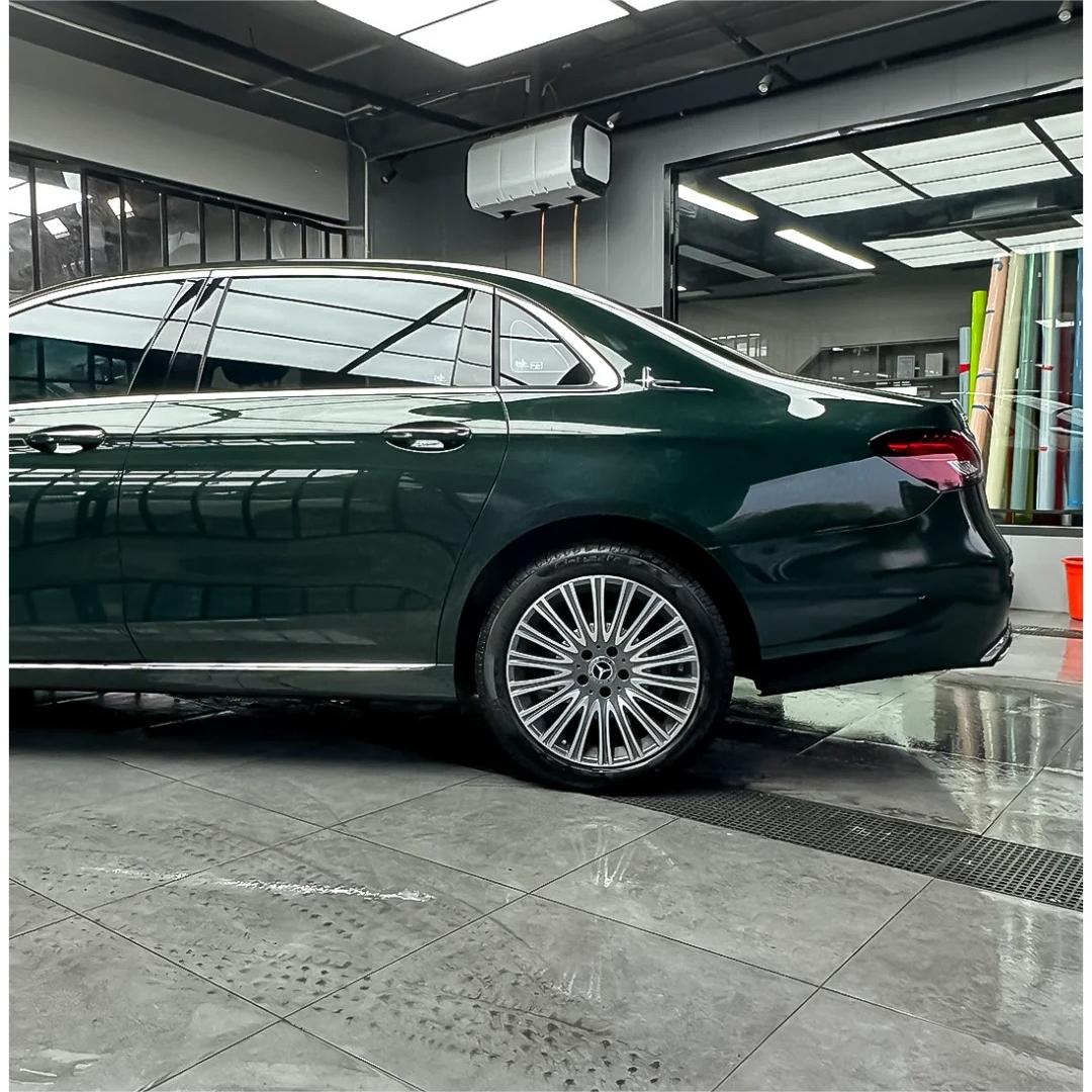 Gloss Metallic Blackish Green Car Vinyl Wrap