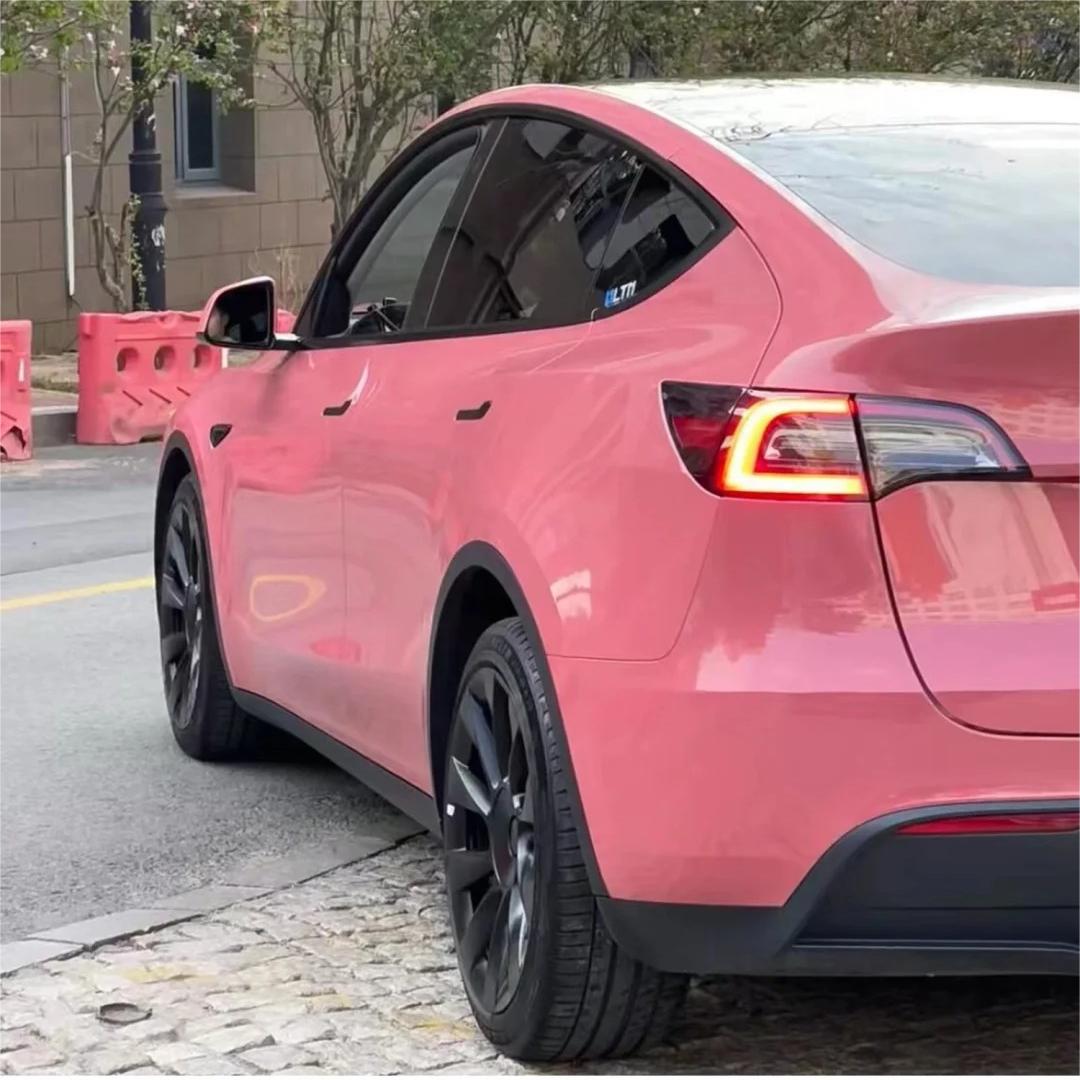 Gloss Morganite Red Car Vinyl Wrap PET