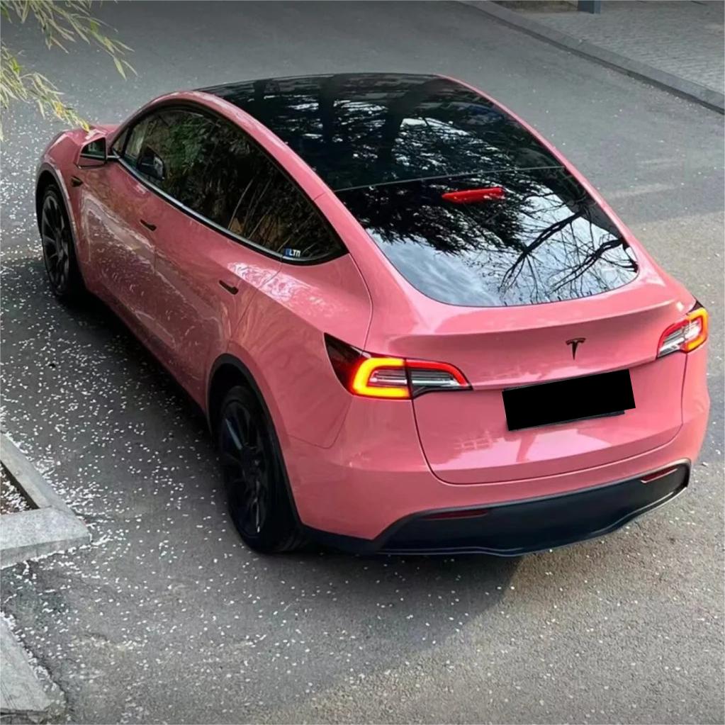 Gloss Morganite Red Car Vinyl Wrap PET