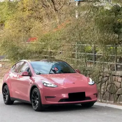 Gloss Morganite Red Car Vinyl Wrap 02