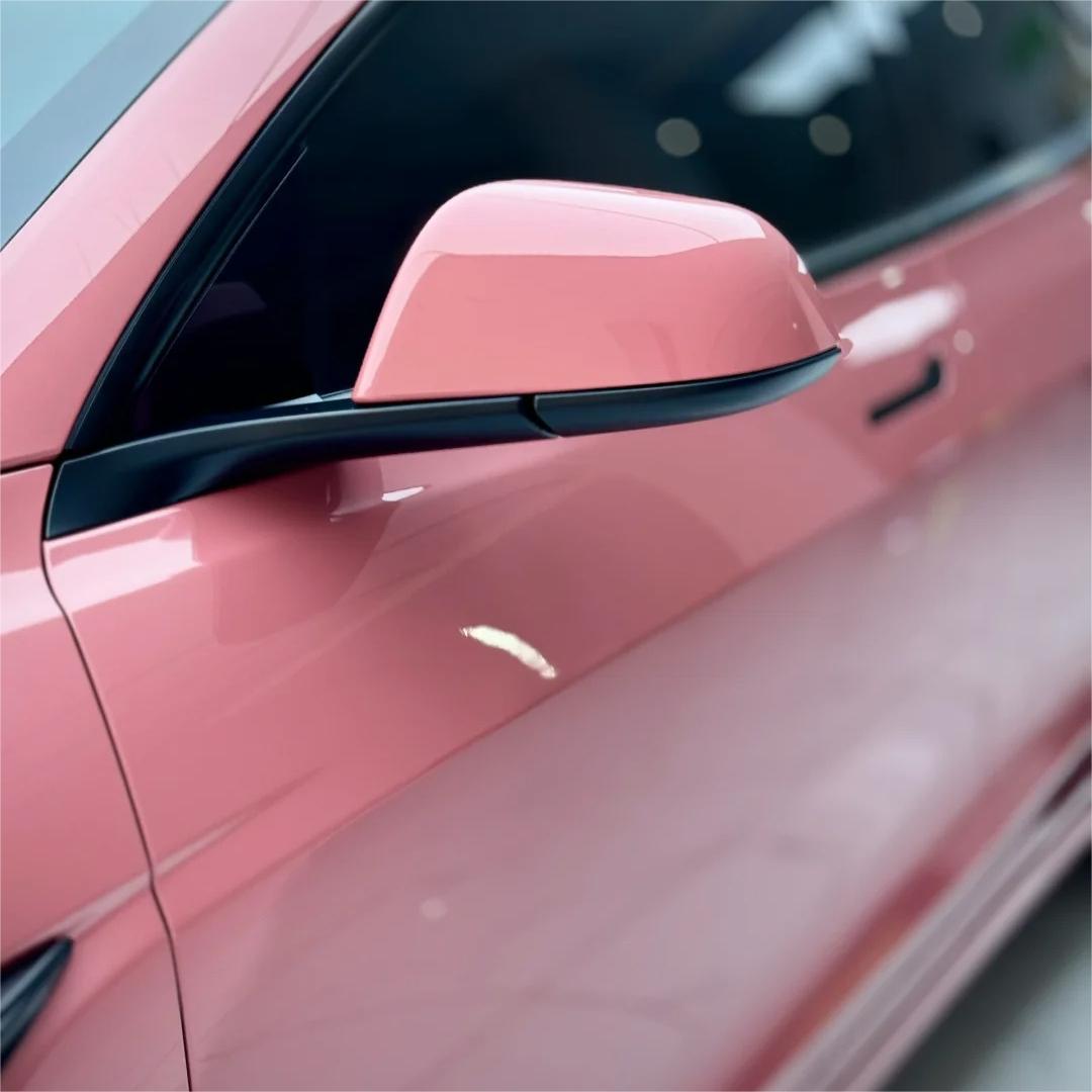 Gloss Morganite Red Car Vinyl Wrap PET