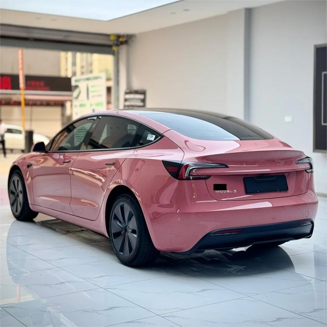 Gloss Morganite Red Car Vinyl Wrap PET