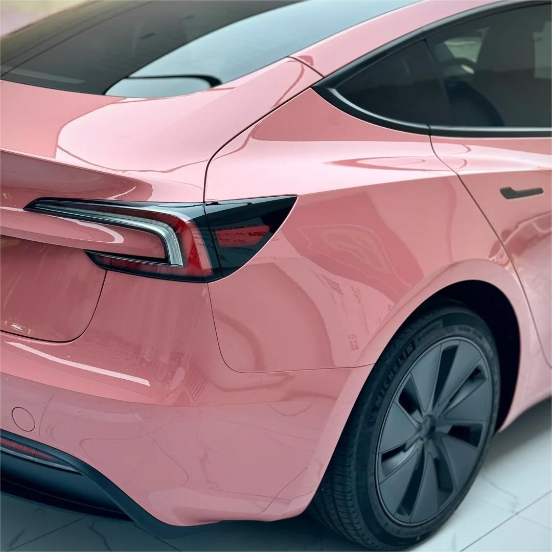 Gloss Morganite Red Car Vinyl Wrap PET