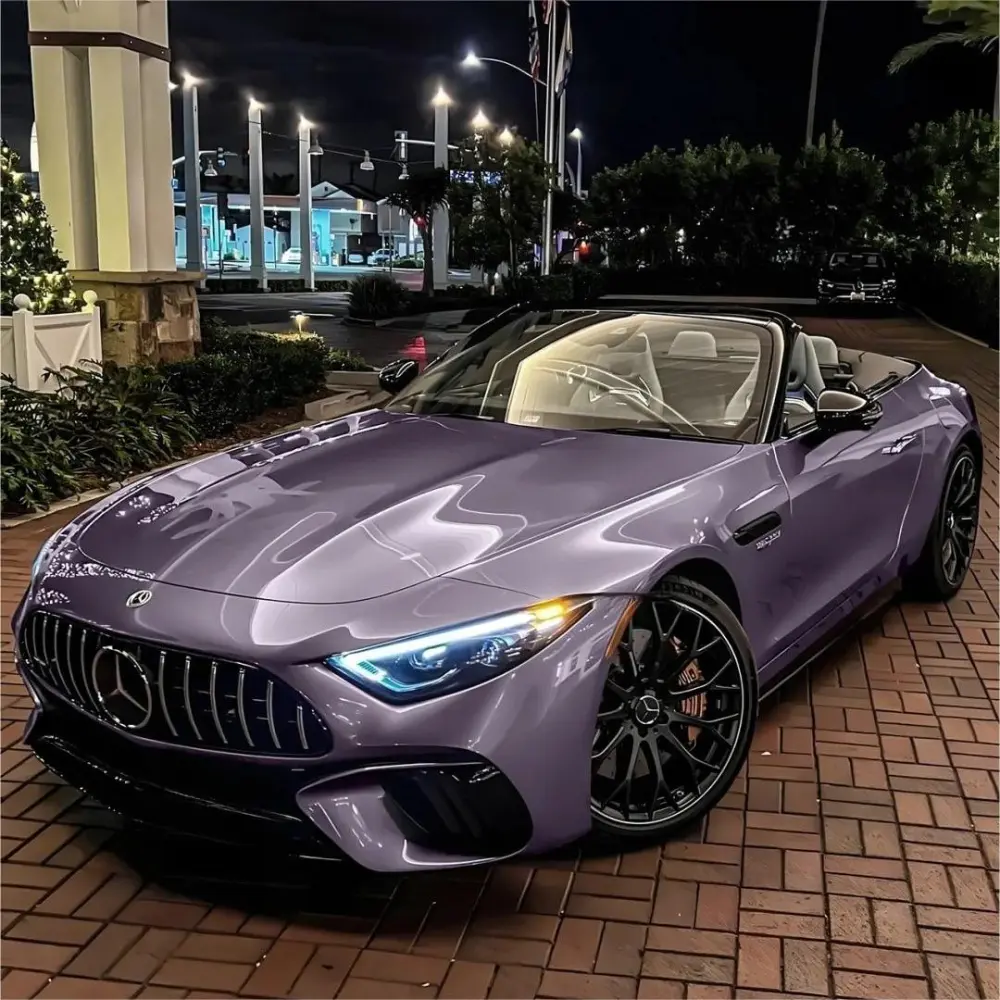 Gloss Crystal Midsummer Purple Car Vinyl Wrap PET