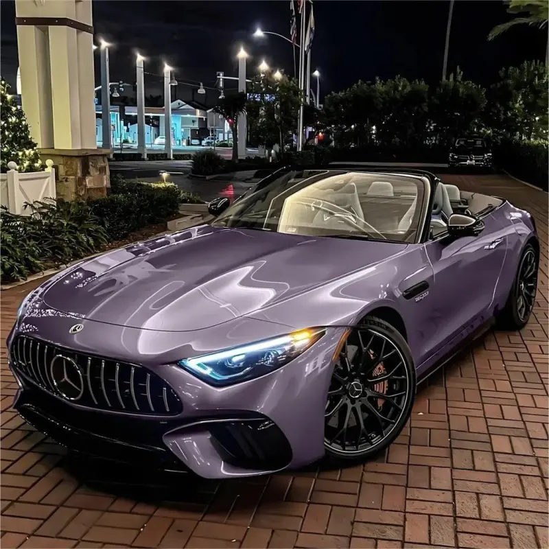 Gloss Crystal Midsummer Purple Car Vinyl Wrap PET
