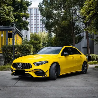 Gloss Light Sunflower Yellow Car Vinyl Wrap Sale 02