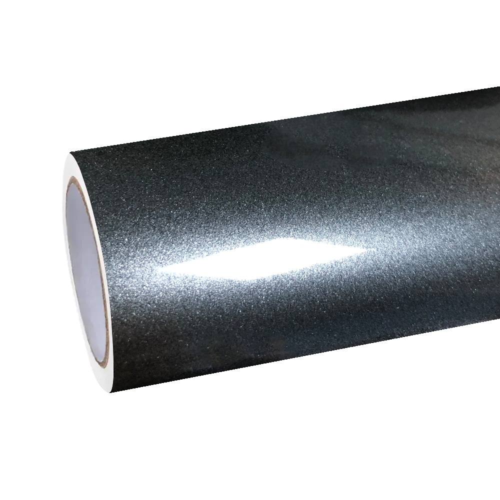 Gloss Metallic Mist Grey Car Vinyl Wrap