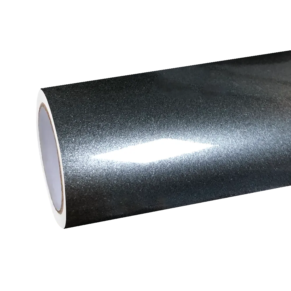 Gloss Metallic Mist Grey Car Vinyl Wrap