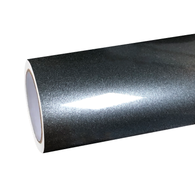 Gloss Metallic Mist Grey Car Vinyl Wrap 01
