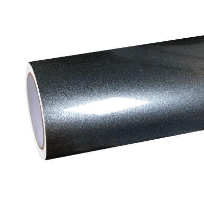 Gloss Metallic Mist Grey Car Vinyl Wrap 01