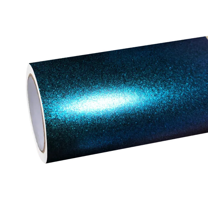 Matte Metallic Chameleon Diamond Purple Blue Car Vinyl Wrap