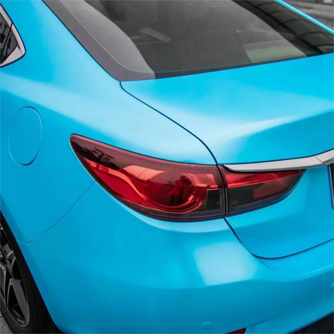 Matte Metallic Sky Blue Car Vinyl Wrap 