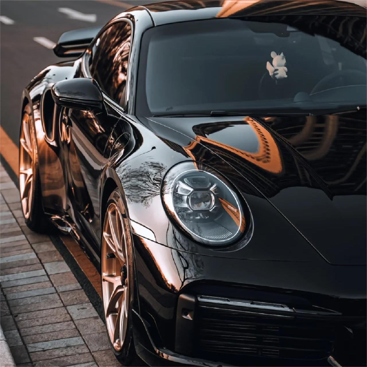 Gloss Piano Black Car Vinyl Wrap BMW Sale