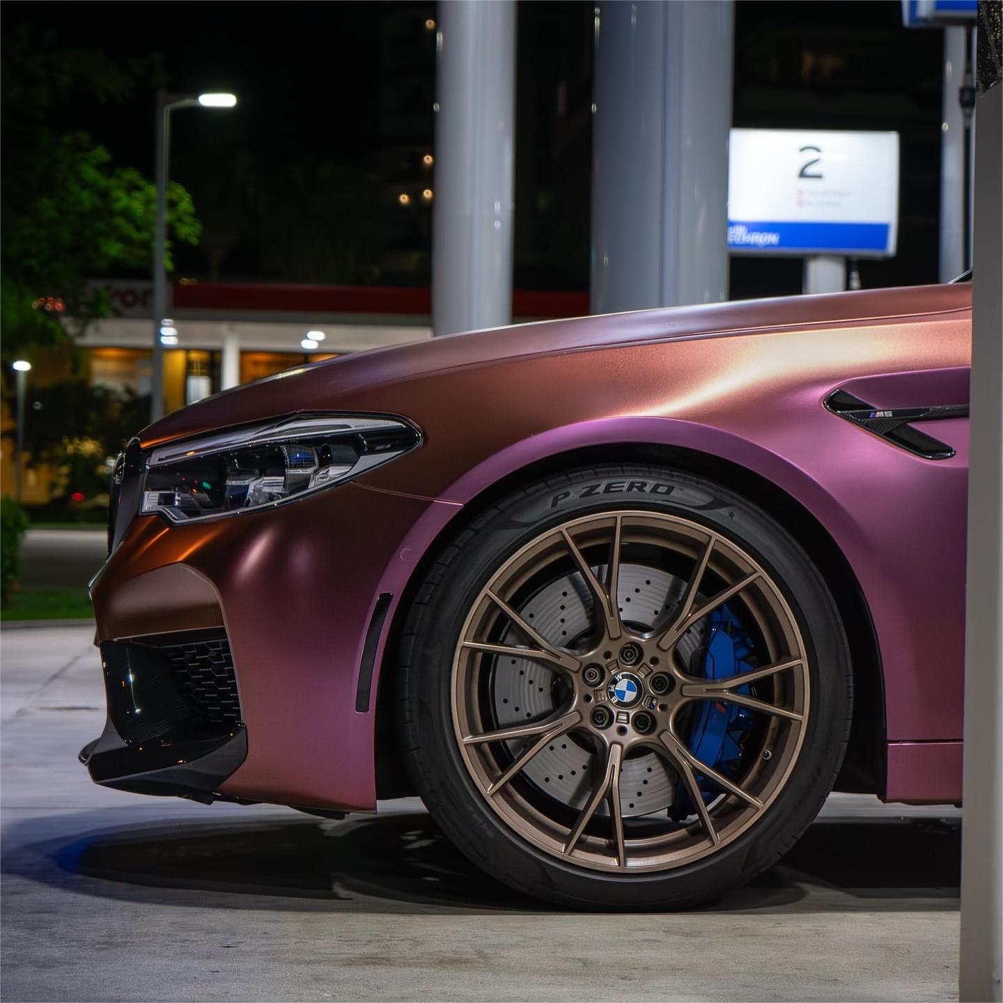 Matte Diamond Brown Red Car Vinyl Wrap