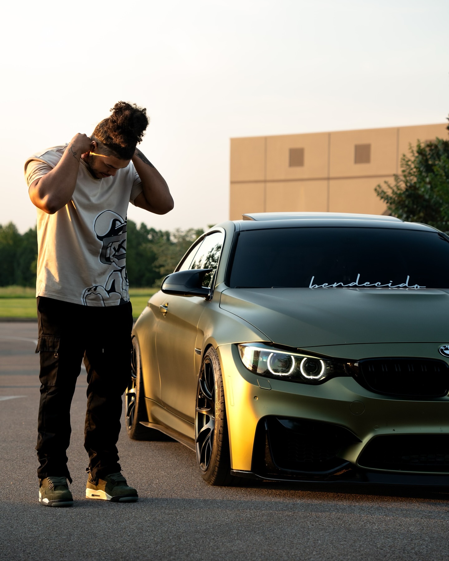 Matte Metallic Lighting Green Car Vinyl Wrap PET