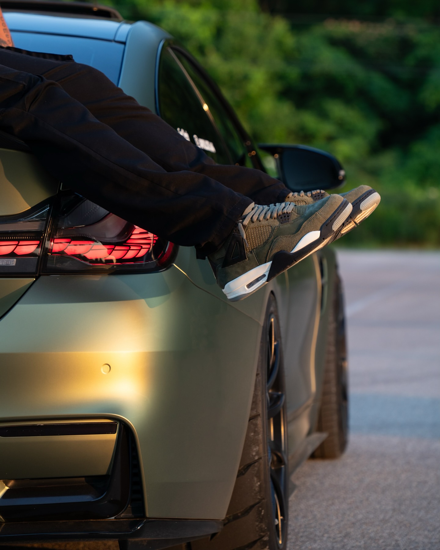 Matte Metallic Lighting Green Car Vinyl Wrap PET